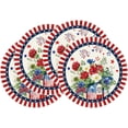 thumbnail image 1 of Hyknon 4th of July Placemats Set of 4 Round Washable Patriotic Themed Place Mats, 14" Durable Party Favors Table Mats for Independence Day 250th Anniversary Memorial Day Dining, 1 of 6