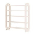 thumbnail image 1 of Hyknon 5-Tier Shoe Rack Free Standing Lightweight White Shoe Shelf Plastic Large Capacity Shoe Storage Organizer for Closet Garage Entryway, 1 of 6