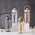 thumbnail image 1 of Hyknon 68oz Water Bottle Leakproof Shatterproof Sports Water Bottle with Straw & Handle Portable Plastic Suitable for School Office Fitness Black, 1 of 7