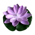 thumbnail image 1 of Hyknon 6PCS Floating Pool Lights Waterproof Induction Purple Lotus Lamp Plastic LED Flower Tea Lights for Pond Party Wedding Decoration, 1 of 6