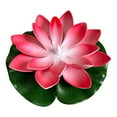 thumbnail image 1 of Hyknon 6PCS Floating Pool Lights Waterproof Induction Red Lotus Lamp Plastic LED Flower Tea Lights for Pond Party Wedding Decoration, 1 of 6