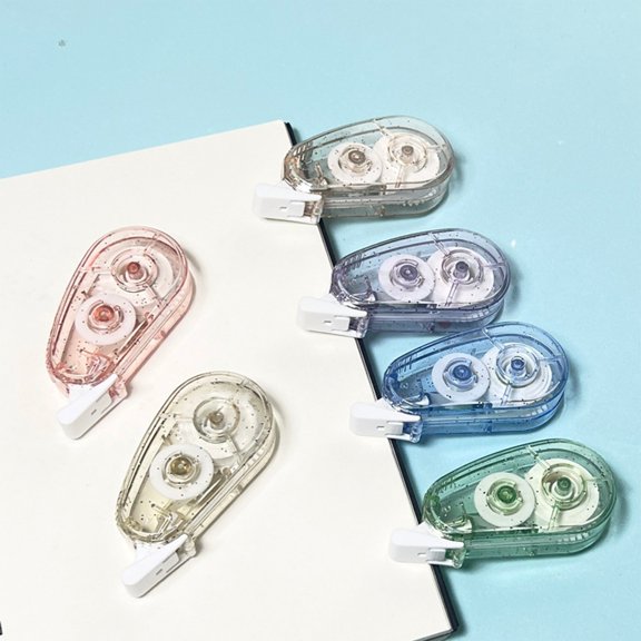 Hyknon 6Pcs Correction Tape, Mini Ergonomic Easy-to-Use Applicator, Strong Covering Power for Instant Corrections, Clear Writing No Marks for Copying, Smooth Tear-Resistant for Office Daily 79Ft (A)