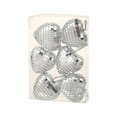 thumbnail image 1 of Hyknon 6pcs Christmas Ball Ornaments for Christmas Tree Christmas Decoration Heartd Shaped Mirror Disco Balls Glitter Shatterproof Faom Room Decor Hanging Pendants for Home Party Holiday Wedding, 1 of 6