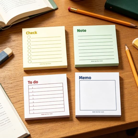 Hyknon 800 Pieces Lined Sticky Notes 3x3" Self Sticky Note Pads & Memo Pad for to Do List, Strong Removal Adhesive Notepads for Classroom Office Home