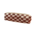 thumbnail image 1 of Hyknon Aesthetic Plaid Pencil Case, Portable Makeup Bag, Checkered Zipper Pouch, Stationery Storage Organizer for Classroom College Office, 1 of 6
