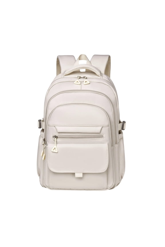 Backpack for Women Men, Elegant Minimalis Travel Backpack with Multi‑Pocket, Elegant Minimalis Large‑Capacity Laptop Bag, Multi‑Functional Daypack Backpack for Camping Office Outdoor, White