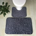 thumbnail image 1 of Hyknon Bath Mat Sets Bathroom Rugs, Non-Slip Super Water Absorbent Soft Bath Mats Embossed Thick Cobblestone Rug Washable Bath Rugs for Bathroom Floor Toilet 16x24inch, 1 of 5