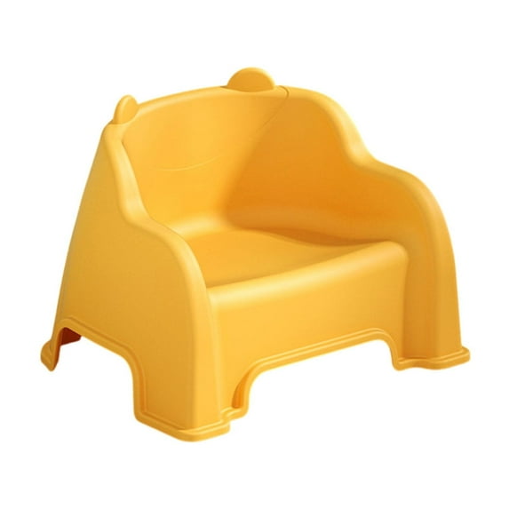 Hyknon Blue Toddler Chair Non-Slip Portable Small Kids Chair with Back Compact Plastic Thickened Seat for Indoor Outdoor Children