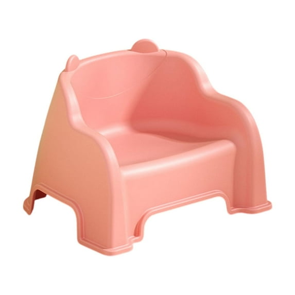 Hyknon Blue Toddler Chair Non-Slip Portable Small Kids Chair with Back Compact Plastic Thickened Seat for Indoor Outdoor Children