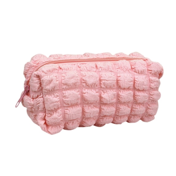 Hyknon Bubble Pencil Pouch Waterproof, Small Scalloped Ruffle Edge Pencil Case, Portable Aesthetic Pen Bag for Office College Travel Storage
