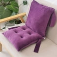 thumbnail image 1 of Hyknon Chair Cushion With Backrest, Integrated Lumbar Support Thickened Rocking Seat Cushion, Non-Slip Comfortable Desk Chair Cushion, Soft All Seasons Seat Pad for Car Office Dorm Home, Purple, 1 of 6