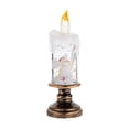 thumbnail image 1 of Hyknon Christmas Candle Set Christmas Decoration Battery Powered LED Flameless Candles Plastic Flickering Swirling Water Fake Candles Angel Spinning Candles for Home Party Holiday, 1 of 6