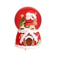 thumbnail image 1 of Hyknon Christmas Music Box Christmas Decorations Crystal Snow Globe with LED Light Plastic Table Centerpieces for Holiday Party Home, 1 of 6