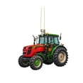 thumbnail image 1 of Hyknon Christmas Ornaments for Christmas Tree Christmas Decoration Shatterproof Acrylic Farmhouse Tractor Figures Hanging Pendants for Car Home Party, 1 of 6