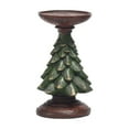 thumbnail image 1 of Hyknon Christmas Tree Candle Holders Resin Handcrafted Candlestick Holders Xmas Shaped Candle Stand Table Centerpieces for Home Party Holiday, 1 of 6