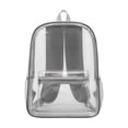 thumbnail image 1 of Hyknon Clear Backpack Heavy Duty, 5 Inch Large Capacity Transparent Backpack with Pockets, PVC See Through Bag with Reinforced Strap, Waterproof Clear Daypack for College Work Casual Sport, Gray, 1 of 6