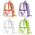 thumbnail image 1 of Hyknon Clear Backpack Heavy Duty, Large Capacity Transparent Backpack with Multi-Pocket, PVC See Through Bag with Adjustable Reinforced Strap, Waterproof Clear Daypack for College Casual Sport, Green, 1 of 7