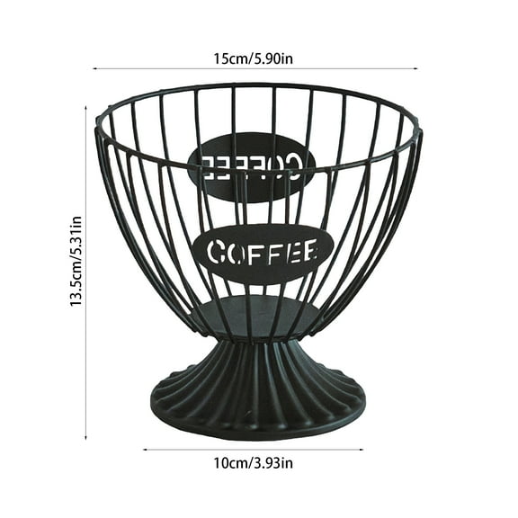 Hyknon Coffee Pod Holders K Cup Holders for Counter, Large Capacity Concentrate Capsules K Cup Organizer Vintage Coffee Capsule Holders for Kitchen Office Coffee Bar