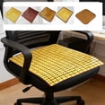 thumbnail image 1 of Hyknon Cooling Bamboo Chair Cuhsions Breathable Anti-Slip Car Seat Cushion Comfortable Chair Mat Pads for Office Home Summer (15.7x15.7"), 1 of 6