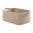 thumbnail image 1 of Hyknon Cotton Rope Baskets for Organizing, Woven Storage Basket with Handles, Rectangle Organizer Bin, Durable Storage Box, Multipurpose Organizer for Bedroom Nightstand Living Room Home Decor, Beige, 1 of 6