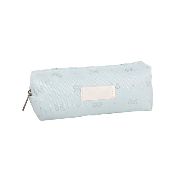 Hyknon Cute All Bow Pencil Case, Large Capacity Aesthetic Pencil Pouch with Zipper, Waterproof Stationery Makeup Bag Organizer, Classroom College Office Supplies
