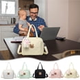 thumbnail image 1 of Hyknon Diaper Bag Backpack Large Capacity Lightweight Tote Mommy Bag Yellow Hospital Diaper Bags Cotton Nappy Bag for Boys Girls Dads, 1 of 5