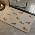 thumbnail image 1 of Hyknon Dog-Themed Bath Mat Non-Slip Absorbent Washable Quick Dry Bathroom Rugs Decorative 23.6x15.7" Carpet for Shower Bathtub Kitchen Sink Floor, 1 of 6