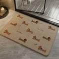 thumbnail image 1 of Hyknon Dog-Themed Bath Mat Non-Slip Absorbent Washable Quick Dry Bathroom Rugs Decorative 23.6x15.7" Carpet for Shower Bathtub Kitchen Sink Floor, 1 of 6