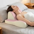 thumbnail image 1 of Hyknon Ergonomic Neck Support Pillow, Memory Foam Contoured Head Pillow for Comfortable Sleeping, Cervical Pillow for Neck Pain Relief, Bed and Travel Use, 1 of 6