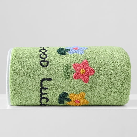 Hyknon Floral Hand Towels for Bathroom Super Absorbent & Quick Dry Face Towel Reversible Soft Bath Towel Decorative Velvet Washcloth for Shower Gym Kitchen