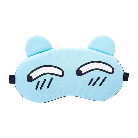 Hyknon Funny Sleep Mask for Side Sleeper Soft Eye Mask for Women Men Eye Masks for Sleep Nap Blocking Light, Fabric Breathable Adjustable Blue