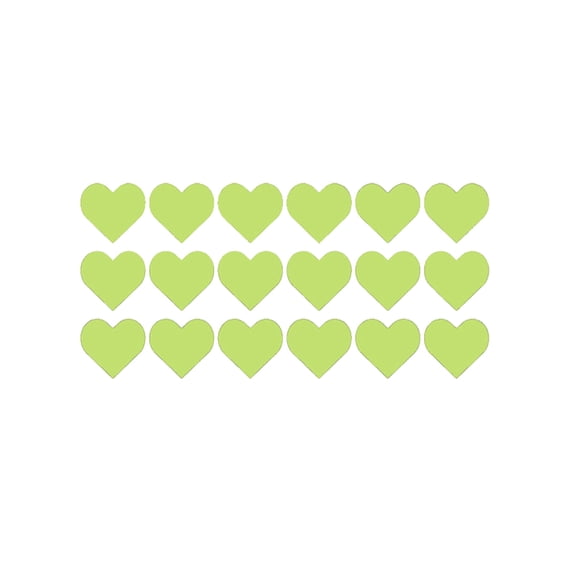 Hyknon Glow in The Dark Heart Stickers for Valentine's Day Decoration Luminous Green Wall Decals for Anniversary Dating Living Room Decor
