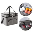 thumbnail image 1 of Hyknon Insulated Lunch Bag, Large Capacity Collapsible Lunch Box with Shoulder Strap, Reusable Lunch Tote, Food Storage Bag for Adults Office Work Travel Picnic, 1 of 6