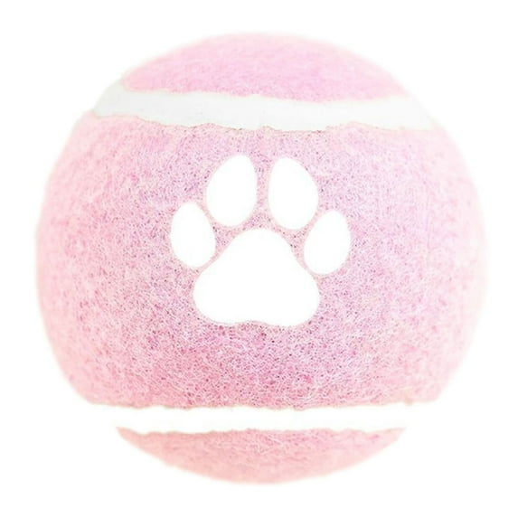 Hyknon Interactive Dog Toys Teenis Ball Elastic Bouncing Moving Dog Balls with Claw Pattern Solid Pink Dog Teething Toys for Small Medium Dogs Puppy