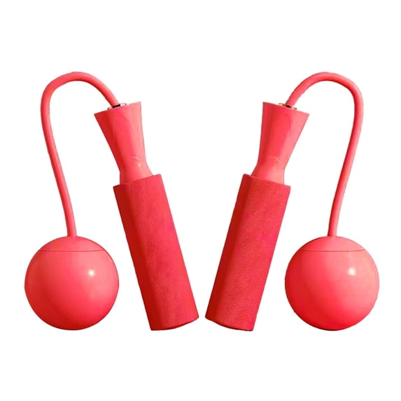 Hyknon Jump Rope Fitness Equipment Adjustable Non-Slip Cordless Jump Ropes with Weighted Balls Quiet Absorbent Skipping Rope for Women Men Exercise