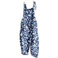 thumbnail image 1 of Hyknon Jumpsuits for Women Casual Loose Plus Size Floral Printed High Waist Rompers Spring Summer Fashion Sleeveless Adjustable Strap Wide Leg Pants with Pockets, 1 of 5