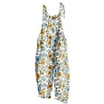 thumbnail image 1 of Hyknon Jumpsuits for Women Casual Loose Plus Size Floral Printed High Waist Rompers Spring Summer Fashion Sleeveless Adjustable Strap Wide Leg Pants with Pockets, 1 of 5