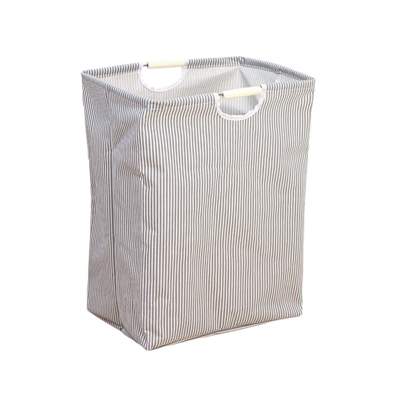 Hyknon Laundry Hamper Large Canvas Dirty Cloth Hamper Basket with Handle Durable Collapsible Storage Containers for Toys Bathroom Bedroom Space Saving