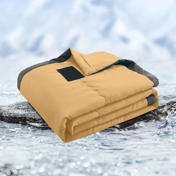 Hyknon Lightweight Cooling Blanket Dual-Sided Breathable Cooling Throw Blankets Durable Soft Summer Comforter for Hot Sleepers Bedroom Dorm, Machine Washable, Cotton