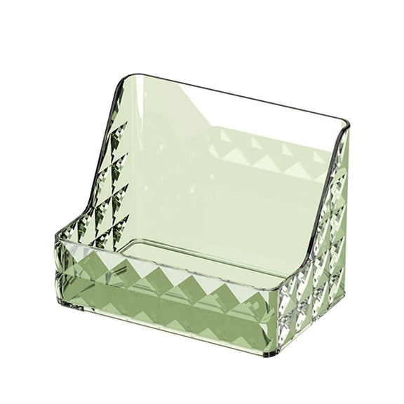 Hyknon Makeup Organizer for Vanity Plastic Crystal Skincare Organizer Box Green Bathroom Cosmetic Display Cases for Dresser Bedroom Countertop
