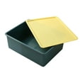 thumbnail image 1 of Hyknon Plastic Storage Bins with Lids Stackable Portable Storage Box Lightweight Blue Organizer Container for Closet Bathroom Bedroom, 1 of 6