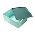 thumbnail image 1 of Hyknon Plastic Storage Bins with Lids Stackable Portable Storage Box Lightweight Blue Organizer Container for Closet Bathroom Bedroom, 1 of 6