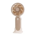 thumbnail image 1 of Hyknon Portable Handheld Fan for Women Cute Mini Cooling Fan with Base Plastic Pocket Fan for Travel Desk Outdoor 400mah USB Rechargeable 3-Speed, 1 of 6