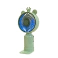 thumbnail image 1 of Hyknon Portable Handheld Mini Fan, Cute Powerful Fan with Frog Prince Shaped, USB Rechargeable Personal Fan with Base, Pocket Lightweight Fan for Women Travel Outdoor Office Home Desk Decor, Green, 1 of 6