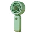 thumbnail image 1 of Hyknon Portable Handheld Mini Fan, Simple Powerful Fan with Rope handle, USB Rechargeable Personal Fan with Battery, Pocket Lightweight Fan for Women Travel Summer Outdoor Office Desk Decor, Green, 1 of 6