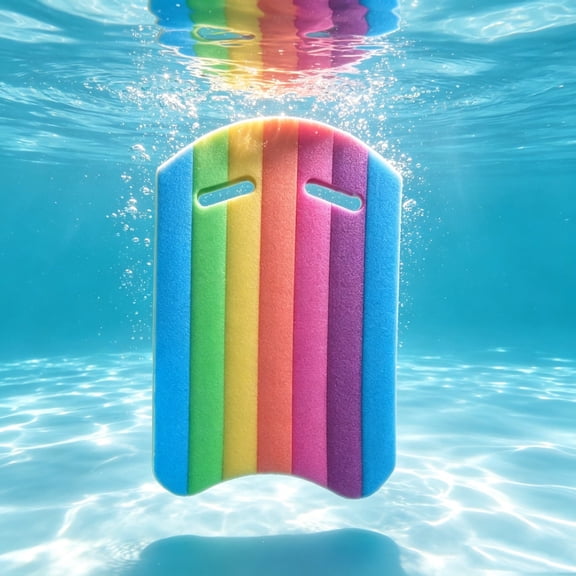 Hyknon Rainbows Swim Kickboard, Thickened Swimming Training Board with Handles, Non-Slip Pool Training Float Board, Lightweight EVA Foam Pool Float Board for Adult Beginner Swimmers Pool Practice