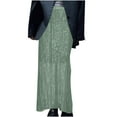 thumbnail image 1 of Hyknon Sequin Skirt for Women Sparkly High Waist Glitter Ruffle Elastic Waist Maxi Skirts Fashion Loose Fitting Flowy Cocktail Party Skirts, 1 of 5