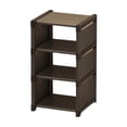 thumbnail image 1 of Hyknon Shoe Rack Organizer 4-Tier Non-Slip Sturdy Shoe Storage Cabinet Plastic Black Shoe Shelf Rack Space Saving for Entryway Dormitory Home, 1 of 6