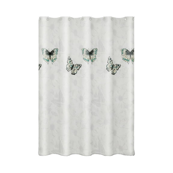 Hyknon Shower Curtains Modern Bathroom Accessories Waterproof Washable White Shower Curtain Fabric Quick-Drying Bath Curtain for Bathtub Home Bathroom Decor