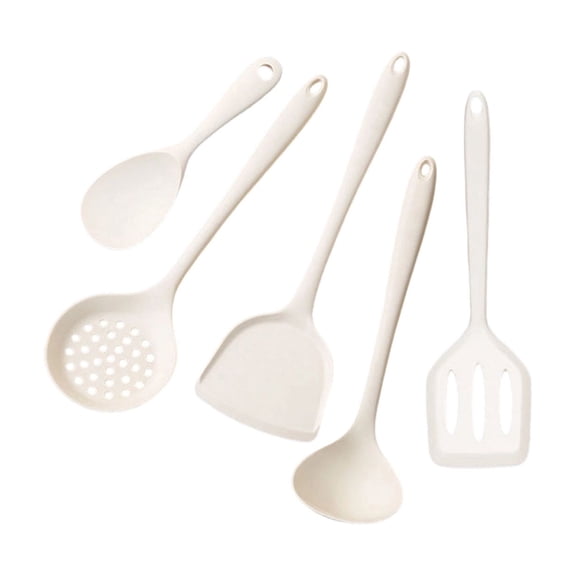 Hyknon Silicone Cooking Utensils, Non-Stick Cooking Kitchen Utensils with Hanging Hole, Food-Grade Non-Toxic Heat Resistant Cooking Utensils, Kitchen Gadget for Cooking Baking Frying Boiling StewingE